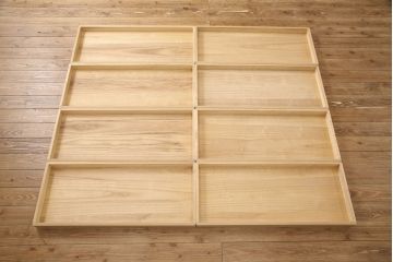 中古　モダンな佇まいに生まれ変わる加茂総桐箪笥(並厚、総桐たんす、着物箪笥、衣装タンス)(R-052869)