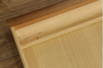 中古　美品　DREXEL HERITAGE(ドレクセルヘリテイジ)　Triune(トライユン)　レザートップが格好いいマホガニー材製のデスク(定価約75万円)(両袖机、在宅ワーク、在宅用ワークデスク)(R-052870)