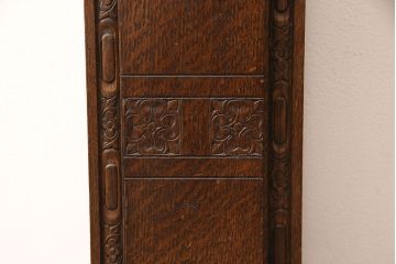 イギリスアンティーク　オーク材　小振りなサイズがかわいらしいマントルピース(暖炉、ファイヤープレイス、ディスプレイ)(R-052875)