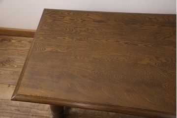 中古　美品　永田良介商店　脚の凝ったつくりが目を引くセンターテーブル(ローテーブル)(R-052877)