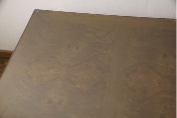 中古　美品　カリモク家具(karimoku)　domani(ドマーニ)　Morganton(モーガントン)　直線のシルエットが印象的なライトコニャック色ダイニングテーブル(食卓)(定価約19万円)(R-052879)