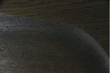 中古　美品　永田良介商店　背もたれから脚に至るまで、凝ったつくりが魅力的なチェア2脚セット(椅子、板座チェア、ダイニングチェア)(R-052887)