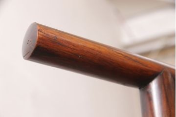 和製アンティーク　深みのある色合いが美しい上質なつくりの唐木衝立て(パーテーション、つい立て)(R-052895)