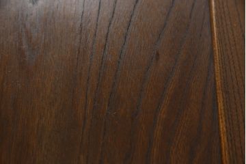 中古　美品　指物工芸家具　総ケヤキ材　拭き漆仕上げが美しい飾り棚(茶棚、収納棚)(R-052901)