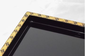 極上　輪島塗　沈金菊花尽し　五段重　重台付き(重箱、漆器)(R-052905)