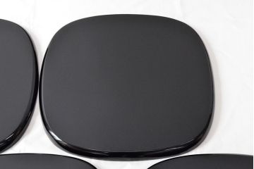 薫斉工房造　布目会席膳5客　共箱(漆器)(R-052907)
