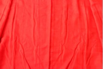大正〜昭和初期　総花柄縮緬着物(振袖、古布、赤縮、正絹)(R-052914)