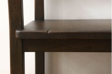 中古　永田良介商店　ナラ材　シンプルな中につくりの良さが感じられるアームチェア(椅子、板座チェア)(R-052936)