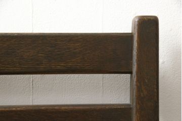 中古　永田良介商店　ナラ材　シンプルな中につくりの良さが感じられるチェア(椅子、ダイニングチェア、板座チェア)(R-052937)