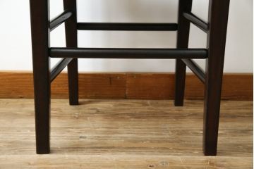 中古　松本民芸家具　#517型　背板のデザインがおしゃれなラッシチェア(ダイニングチェア、椅子)(定価約11万円)(R-052940)