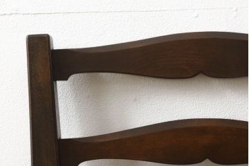 中古　松本民芸家具　#63型　ラダーバックのラッシチェア(ダイニングチェア、椅子)(定価約11万円)(R-052941)
