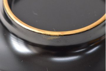 大正〜昭和初期　黒漆金蒔絵　木製椀10客(お椀、漆器)(R-052945)