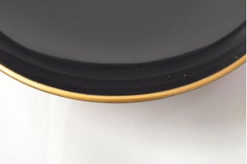 大正〜昭和初期　黒漆金蒔絵　木製椀10客(お椀、漆器)(R-052945)