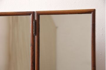 中古　美品　岩谷堂箪笥　上質な和の空間づくりにおすすめなドレッサー&スツールセット(鏡台、ミラー)(R-052954)