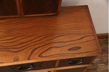 中古　美品　岩谷堂箪笥　上質な和の空間づくりにおすすめなドレッサー&スツールセット(鏡台、ミラー)(R-052954)