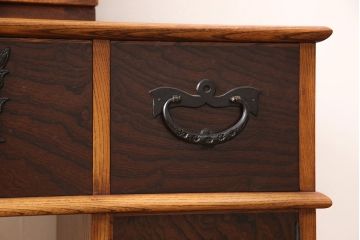 中古　美品　岩谷堂箪笥　上質な和の空間づくりにおすすめなドレッサー&スツールセット(鏡台、ミラー)(R-052954)
