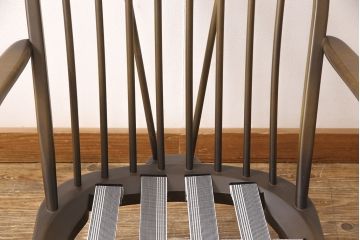 中古　美品　ERCOL(アーコール)　花柄のファブリックがお洒落な1人掛けソファ(ラウンジチェア、アームチェア、椅子、1シーターソファ)(R-052955)