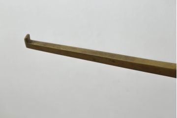 フランスアンティーク　高級品　シンプルでお洒落!真鍮製のディスプレイラック(ディスプレイスタンド、ハンガーラック、飾り棚、陳列棚、店舗什器)(R-052968)