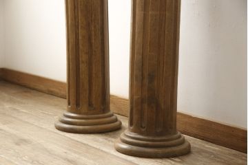 フランスアンティーク　Lloyd’s Antiques(ロイズ・アンティークス)　クラシカルな空間を演出するピラー2本セット(柱、ディスプレイ、コラム、花台)(R-052972)