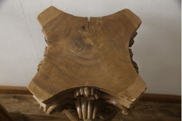 フランスアンティーク　Lloyd’s Antiques(ロイズ・アンティークス)　クラシカルな空間を演出するピラー2本セット(柱、ディスプレイ、コラム、花台)(R-052972)