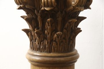 フランスアンティーク　Lloyd’s Antiques(ロイズ・アンティークス)　クラシカルな空間を演出するピラー2本セット(柱、ディスプレイ、コラム、花台)(R-052972)