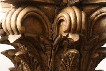 フランスアンティーク　Lloyd’s Antiques(ロイズ・アンティークス)　クラシカルな空間を演出するピラー2本セット(柱、ディスプレイ、コラム、花台)(R-052972)