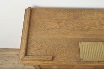 イギリスアンティーク オーク材 使い込まれた木の味わいが楽しめる教台(教壇、説教台、カウンターテーブル)(R-052981)