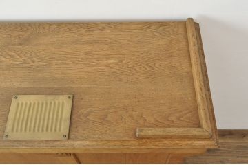 イギリスアンティーク オーク材 使い込まれた木の味わいが楽しめる教台(教壇、説教台、カウンターテーブル)(R-052981)