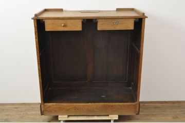 イギリスアンティーク オーク材 使い込まれた木の味わいが楽しめる教台(教壇、説教台、カウンターテーブル)(R-052981)