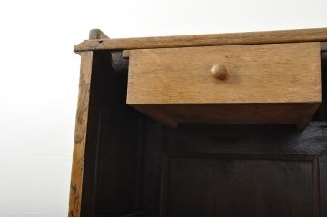 イギリスアンティーク オーク材 使い込まれた木の味わいが楽しめる教台(教壇、説教台、カウンターテーブル)(R-052981)