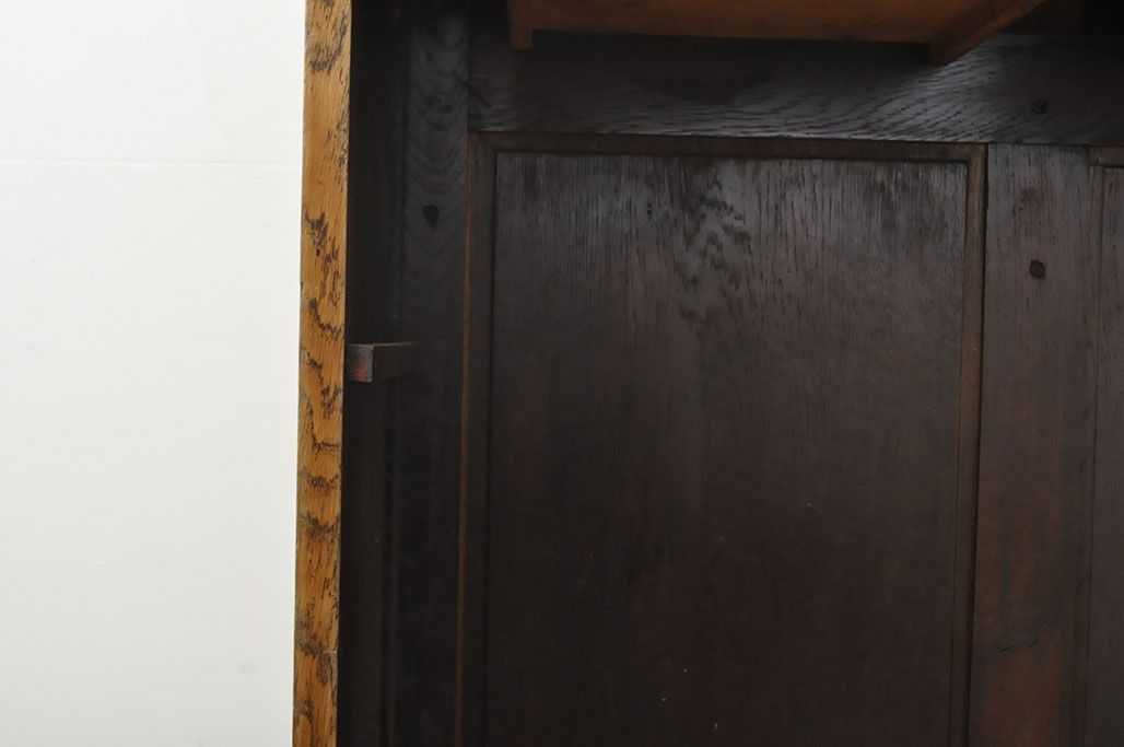 イギリスアンティーク オーク材 使い込まれた木の味わいが楽しめる教台(教壇、説教台、カウンターテーブル)(R-052981)