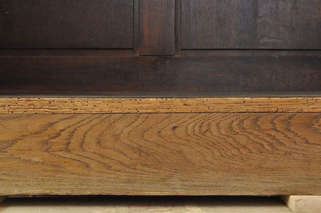 イギリスアンティーク オーク材 使い込まれた木の味わいが楽しめる教台(教壇、説教台、カウンターテーブル)(R-052981)