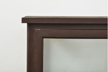 和製アンティーク　小振りなサイズ感がかわいらしい卓上ガラスケース(ショーケース、店舗什器)(R-052983)