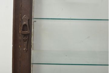 和製アンティーク　小振りなサイズ感がかわいらしい卓上ガラスケース(ショーケース、店舗什器)(R-052983)