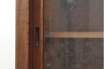 和製アンティーク　大正昭和初期　ケヤキ材　カウンターとしてもおすすめ!上質な造りの収納棚(サイドキャビネット、ガラスケース、戸棚)(R-052985)