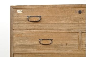 和製アンティーク　総桐材　収納力抜群!引き出しの配列が珍しい和たんす(桐箪笥、桐たんす、時代箪笥、整理たんす、小箪笥、引き出し、チェスト)(R-052988)