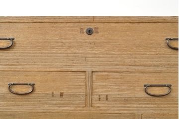 和製アンティーク　総桐材　収納力抜群!引き出しの配列が珍しい和たんす(桐箪笥、桐たんす、時代箪笥、整理たんす、小箪笥、引き出し、チェスト)(R-052988)