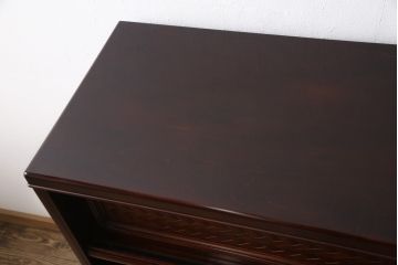 和製ビンテージ　モリシゲ(MORISHIGE/森繁)　品のある佇まいが上質な和の空間にぴったりな、モダンな茶棚(飾り棚、収納棚、ヴィンテージ)(R-053001)