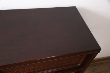 和製ビンテージ　モリシゲ(MORISHIGE/森繁)　品のある佇まいが上質な和の空間にぴったりな、モダンな茶棚(飾り棚、収納棚、ヴィンテージ)(R-053001)