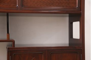 和製ビンテージ　モリシゲ(MORISHIGE/森繁)　品のある佇まいが上質な和の空間にぴったりな、モダンな茶棚(飾り棚、収納棚、ヴィンテージ)(R-053001)