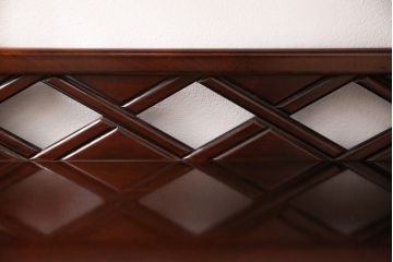 和製ビンテージ　モリシゲ(MORISHIGE/森繁)　品のある佇まいが上質な和の空間にぴったりな、モダンな茶棚(飾り棚、収納棚、ヴィンテージ)(R-053001)