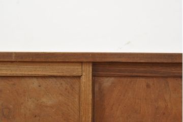 和製アンティーク　三方ケヤキ材　ちょっとした収納に便利な置き床(ローボード、テレビ台、収納棚、戸棚)(R-053006)