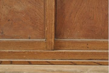 和製アンティーク　三方ケヤキ材　ちょっとした収納に便利な置き床(ローボード、テレビ台、収納棚、戸棚)(R-053006)