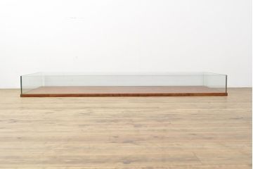 中古　シンプルなつくりの卓上ガラスケース(小物収納、陳列棚、店舗什器、展示台)(R-053010)