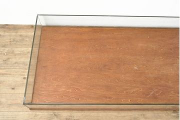 中古　シンプルなつくりの卓上ガラスケース(小物収納、陳列棚、店舗什器、展示台)(R-053010)