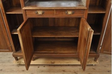 フランスアンティーク　マホガニー材　凛とした佇まいがお部屋の気品を高める上質なキャビネット(収納棚、戸棚、キャビネット)(R-053022)