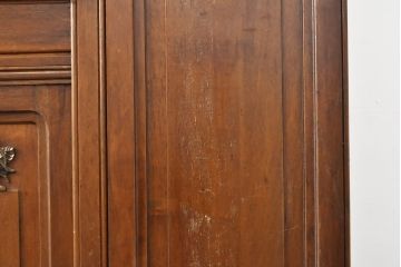 フランスアンティーク　マホガニー材　凛とした佇まいがお部屋の気品を高める上質なキャビネット(収納棚、戸棚、キャビネット)(R-053022)