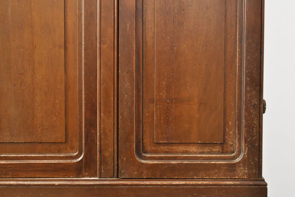 フランスアンティーク　マホガニー材　凛とした佇まいがお部屋の気品を高める上質なキャビネット(収納棚、戸棚、キャビネット)(R-053022)