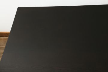 ビンテージ家具　松本民芸家具　落ち着きのある佇まいが大人空間を演出してくれる棚付きダイニングテーブル(食卓、2人掛け、4人掛け、ヴィンテージ)(R-053031)
