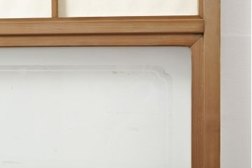 和製アンティーク　昔懐かしい佇まいが魅力の障子戸1枚(建具、引き戸)(R-053041)
